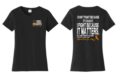 Fight With Terran Flag Ladies T-Shirt