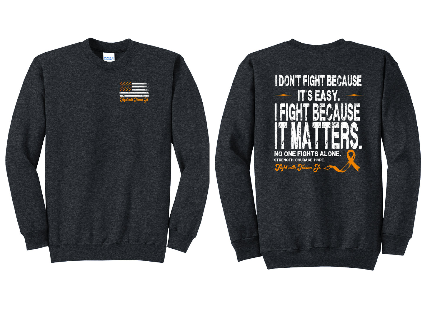 Fight With Terran Flag Crewneck