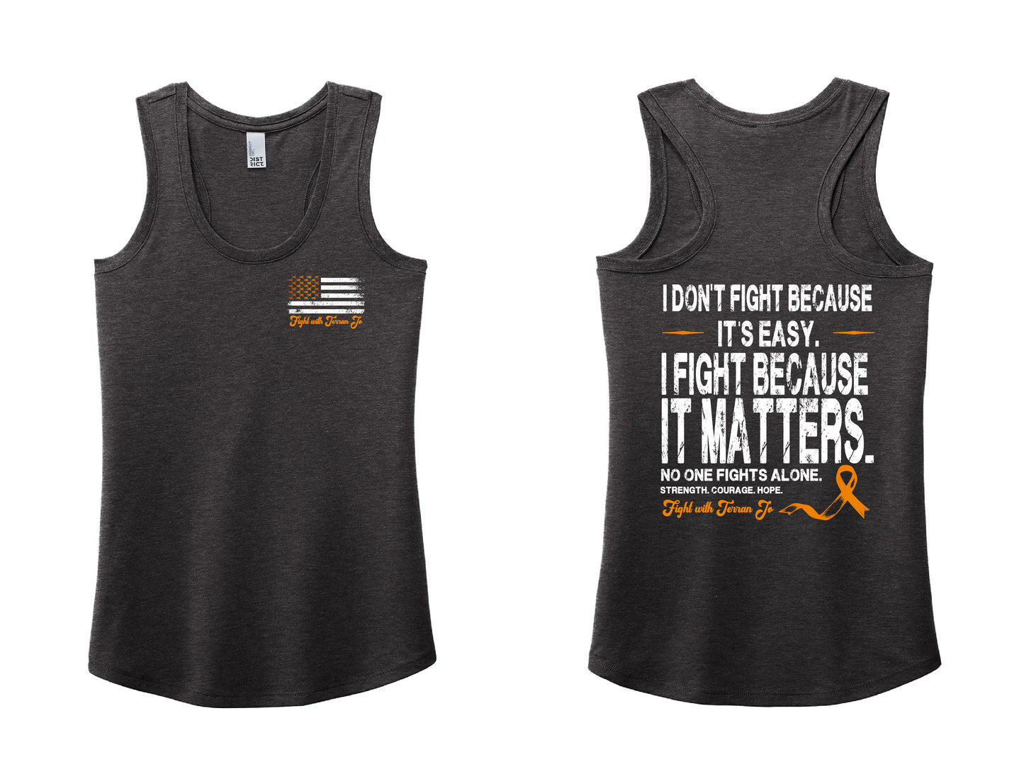 Fight With Terran Flag Racerback Tank Top