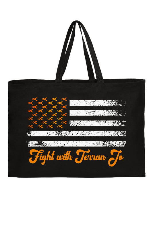 Fight With Terran Flag Tote (Jumbo)