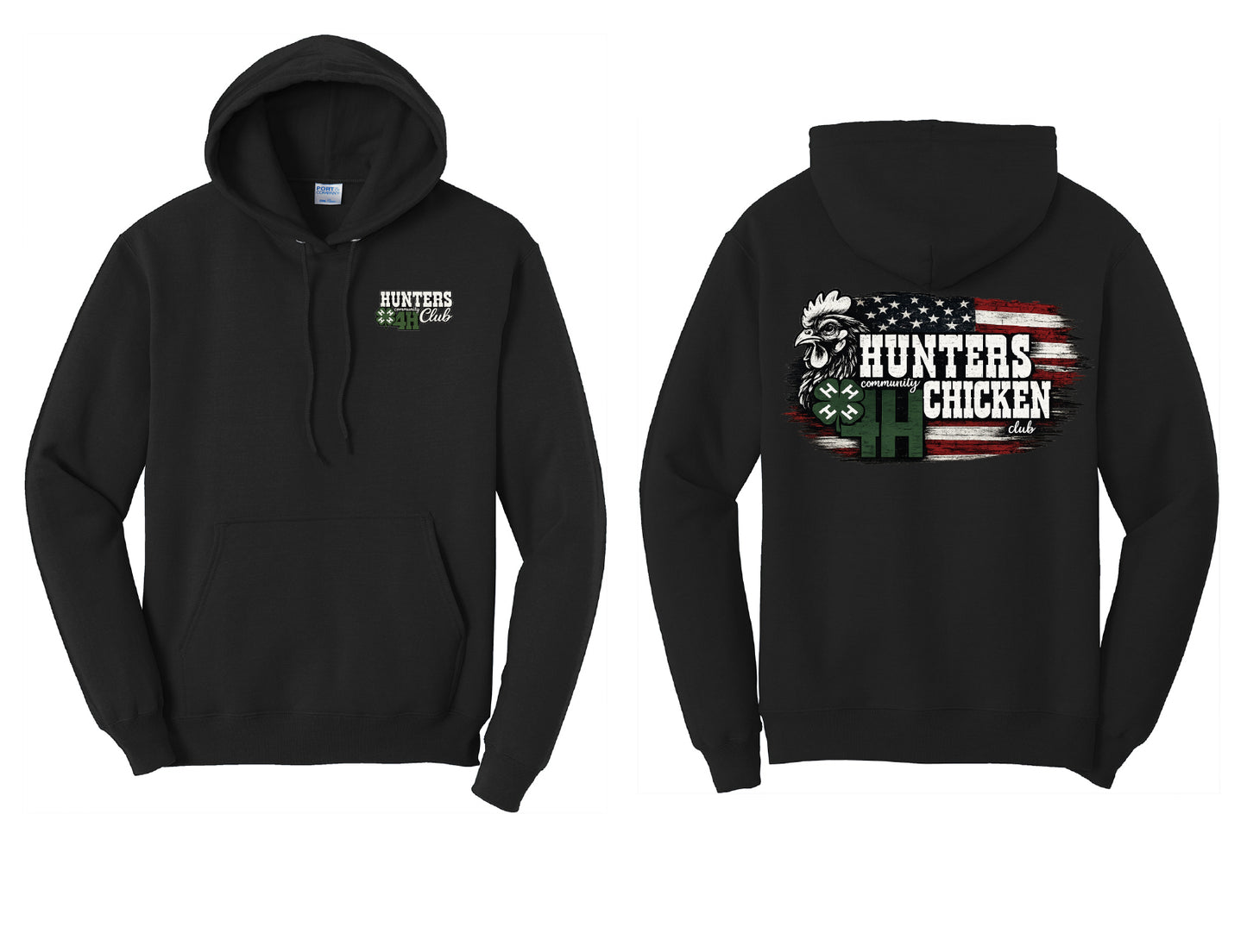 Hunters 4H Chicken Youth or Adult Hoodie