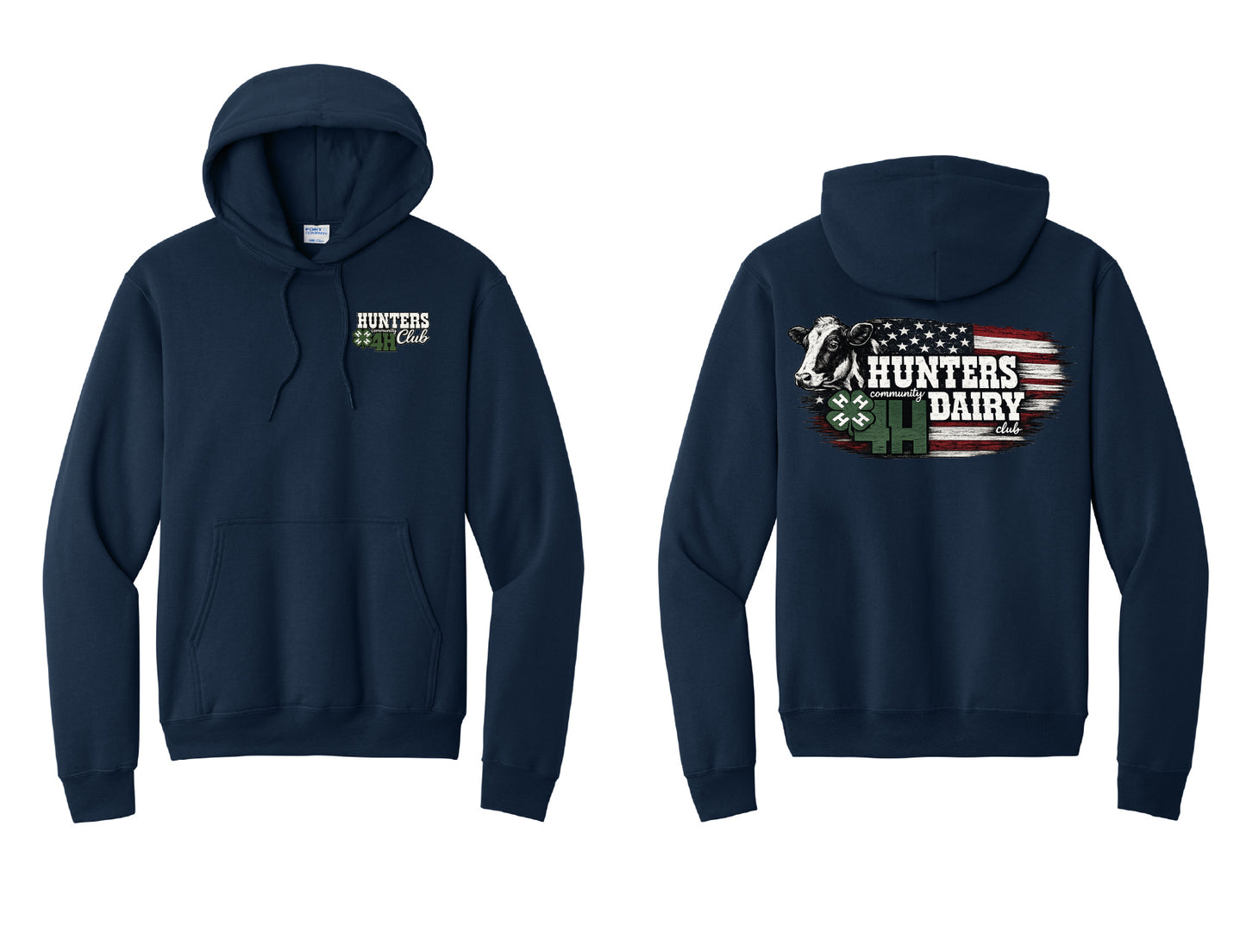 Hunters 4H Dairy Youth or Adult Hoodie