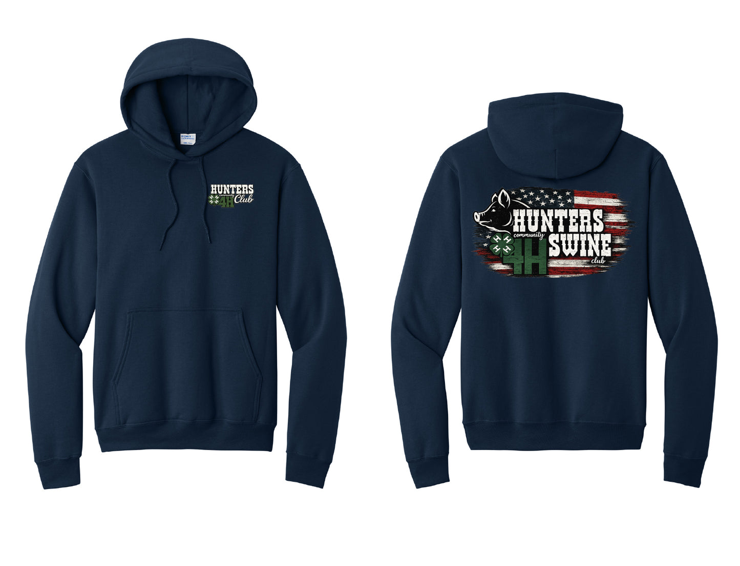 Hunters 4H Swine Youth or Adult Hoodie