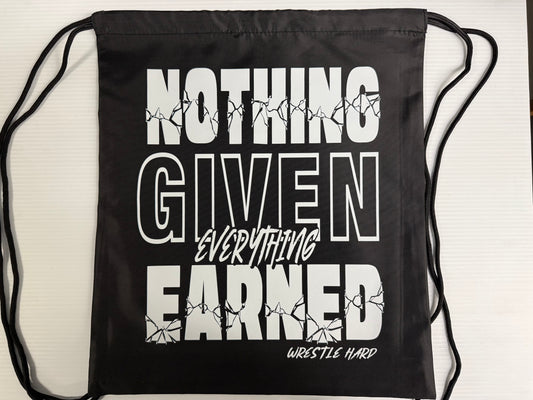 Nothing Given Cinch Bag