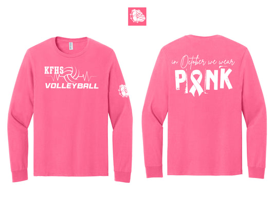 KF Volleyball Pink Out Long Sleeve