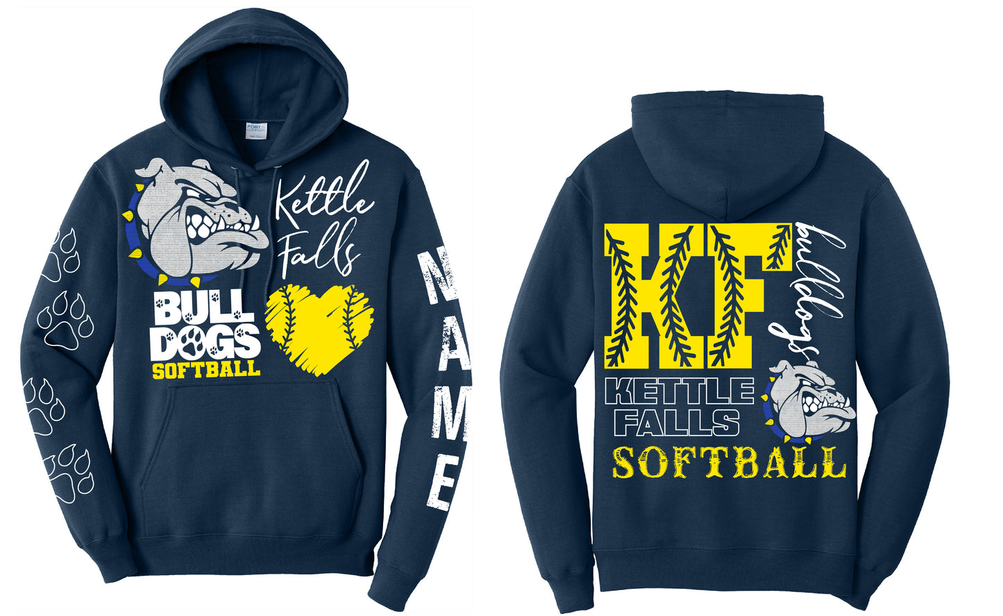 KF Softball Collage Hoodie