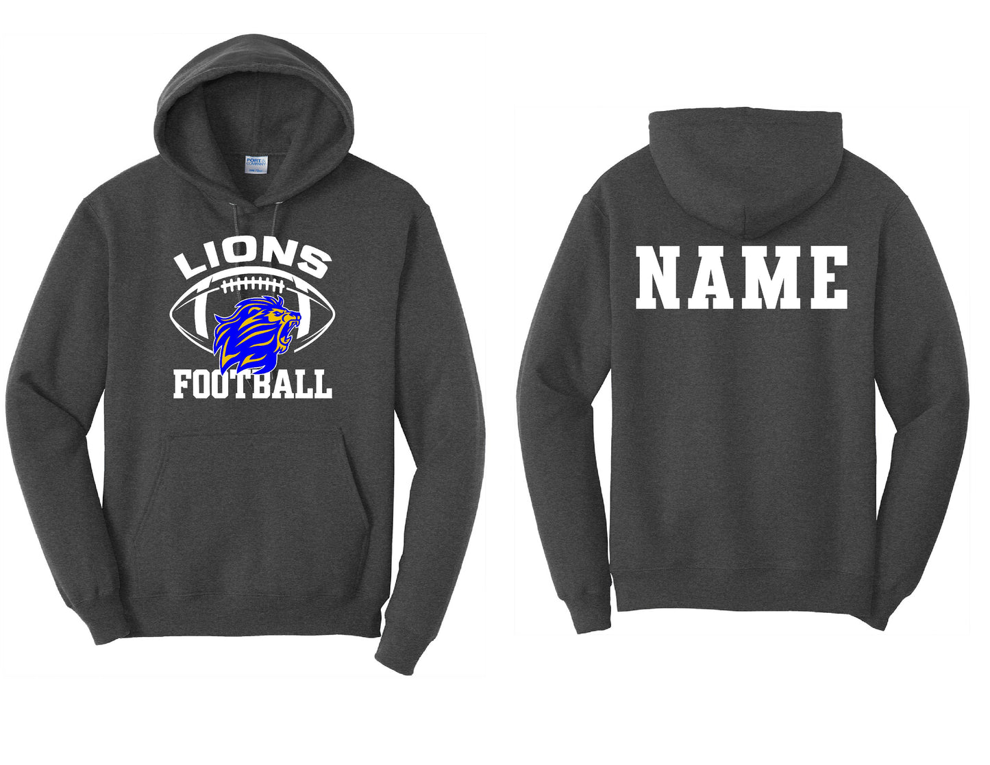 Lions Football Hoodie PERSONALIZED