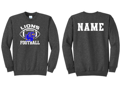 Lions Football Crewneck PERSONALIZED