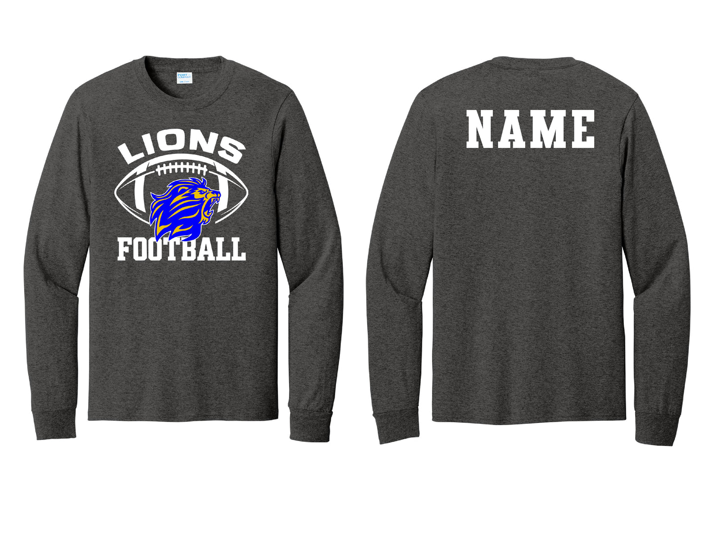 Lions Football Long Sleeve PERSONALIZED
