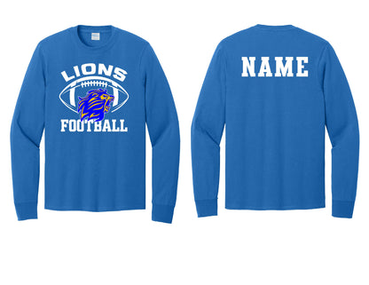 Lions Football Long Sleeve PERSONALIZED