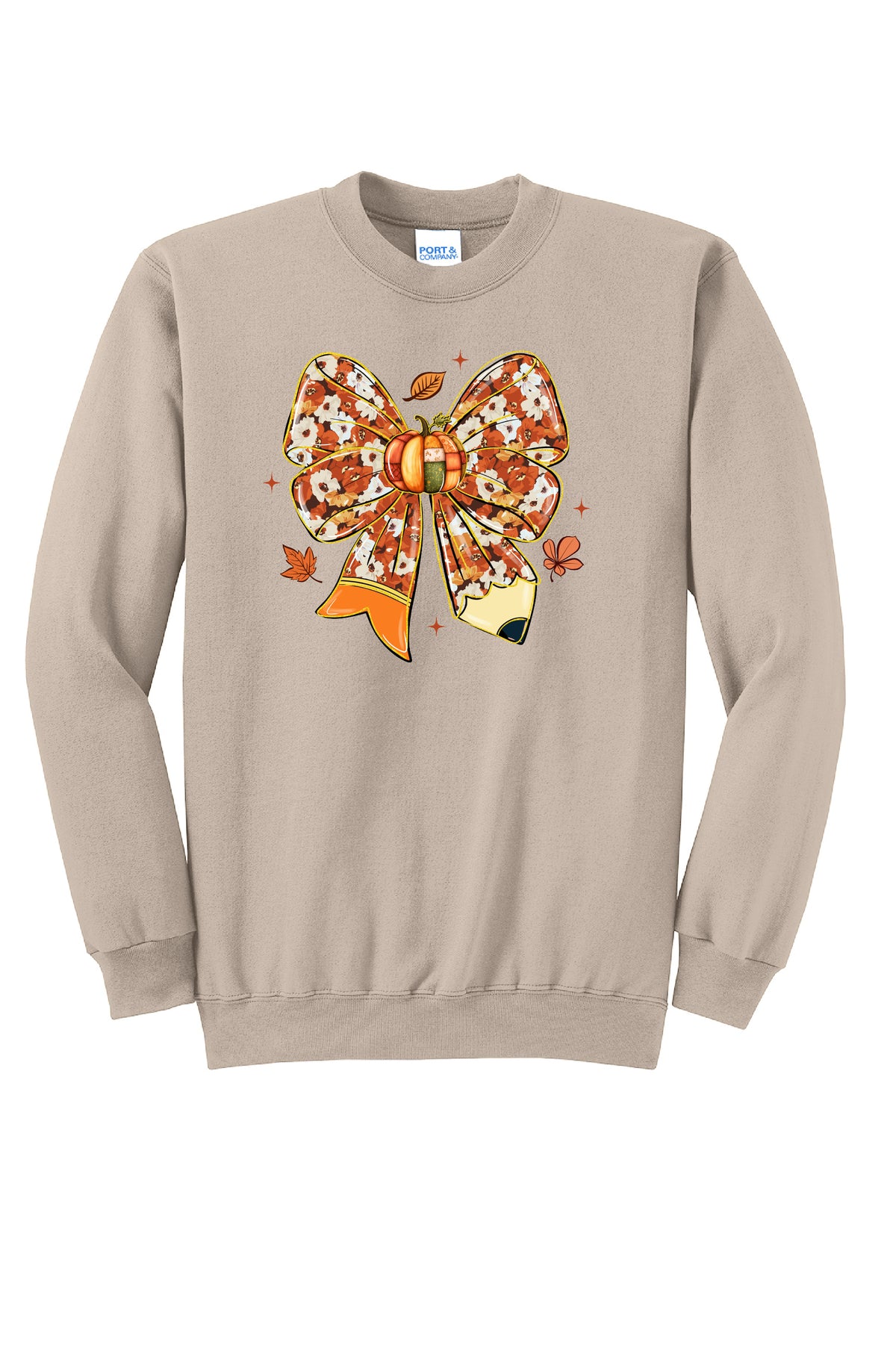 Fall Pencil Bow Crewneck