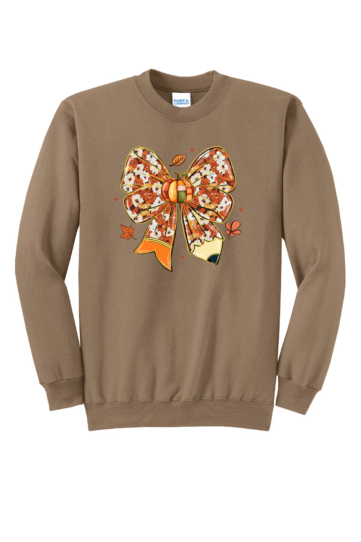 Fall Pencil Bow Crewneck