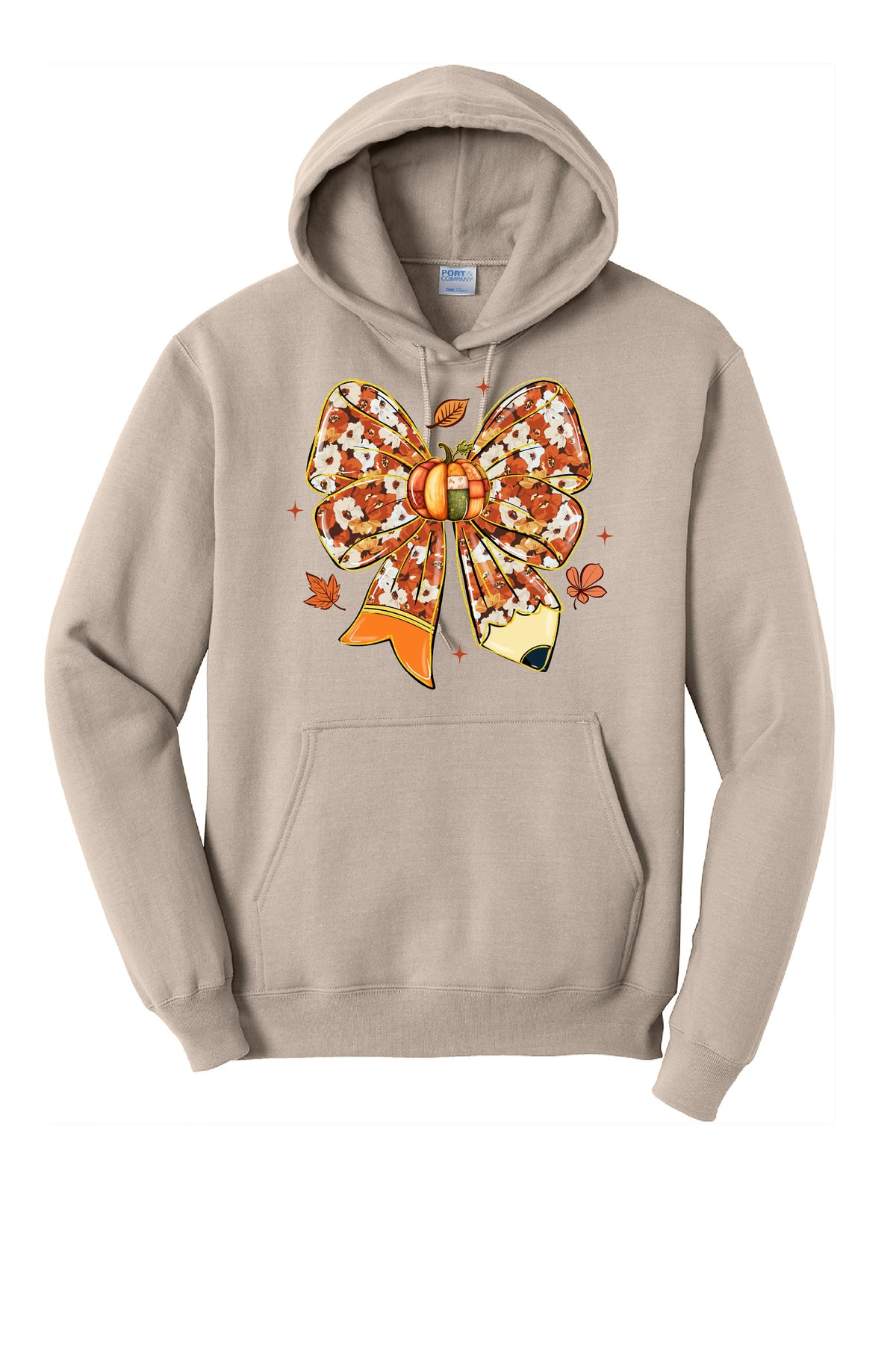 Fall Pencil Bow Hoodie