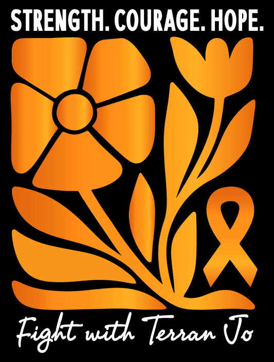Fight With Terran Floral Sticker