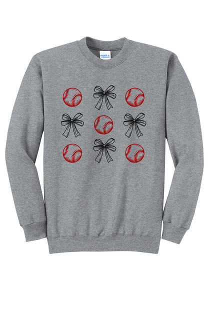 Baseball Coquette Crewneck