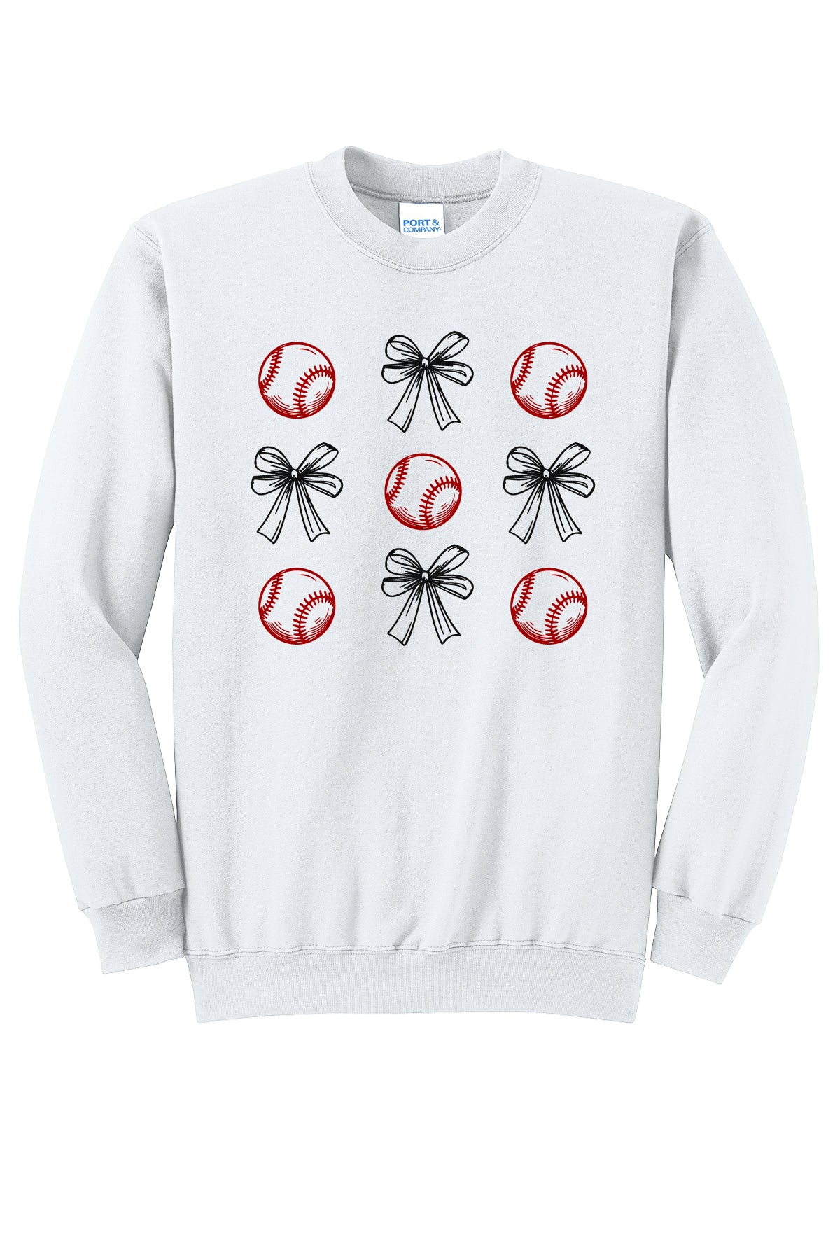 Baseball Coquette Crewneck