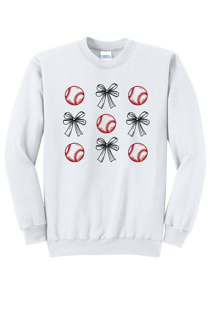 Baseball Coquette Crewneck