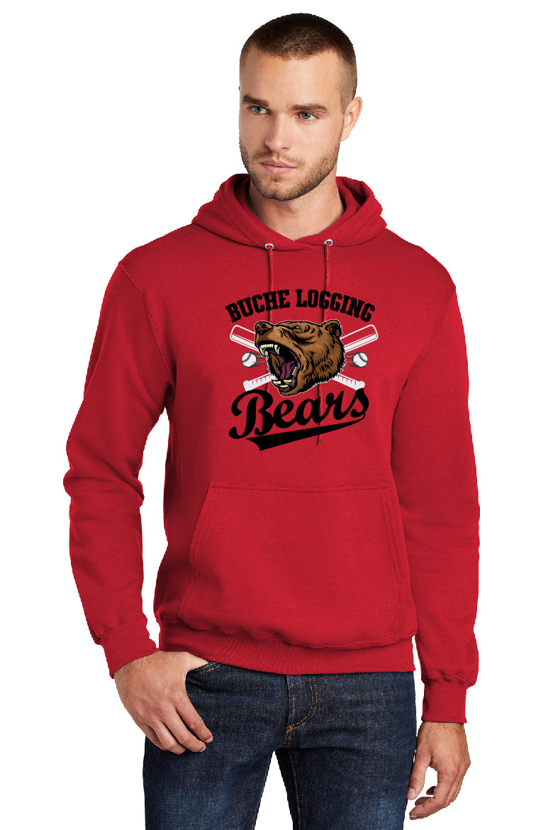Bears Baseball Bats Adult Hoodie