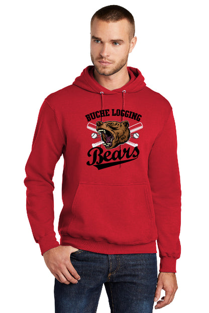 Bears Baseball Bats Adult Hoodie