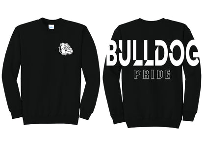 Bulldog Pride Oversized Print Crewneck