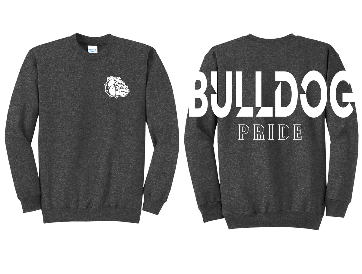 Bulldog Pride Oversized Print Crewneck