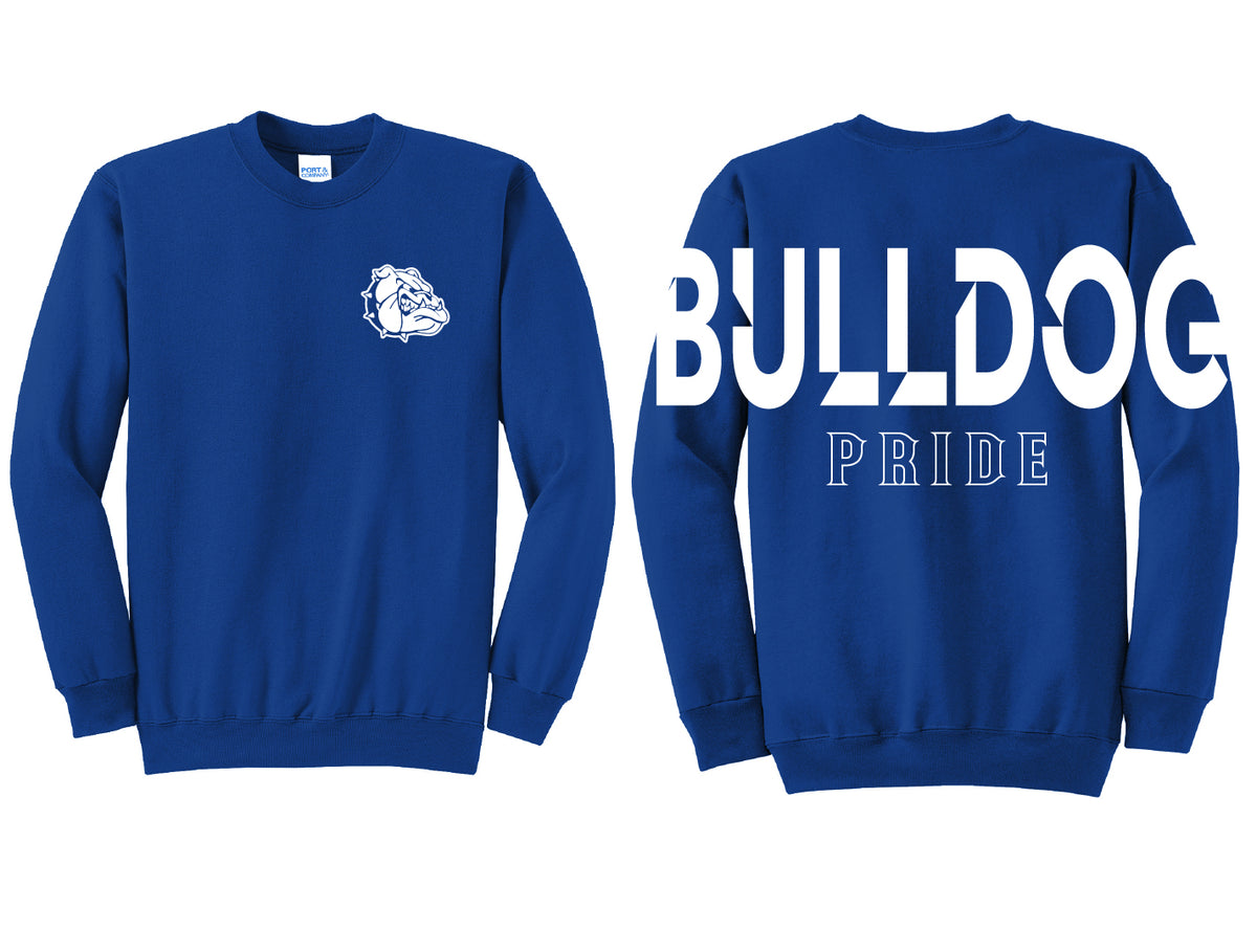 Bulldog Pride Oversized Print Crewneck