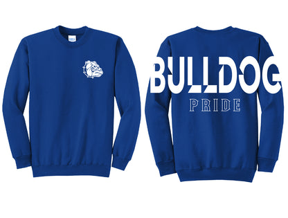 Bulldog Pride Oversized Print Crewneck