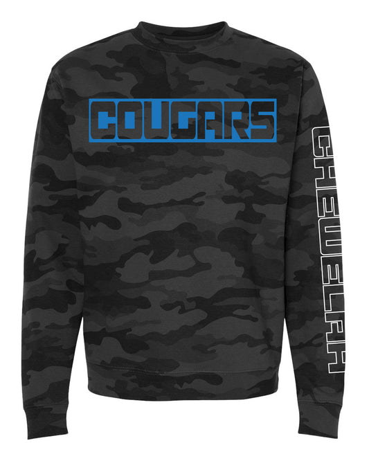 Black Camo Cougars Crew
