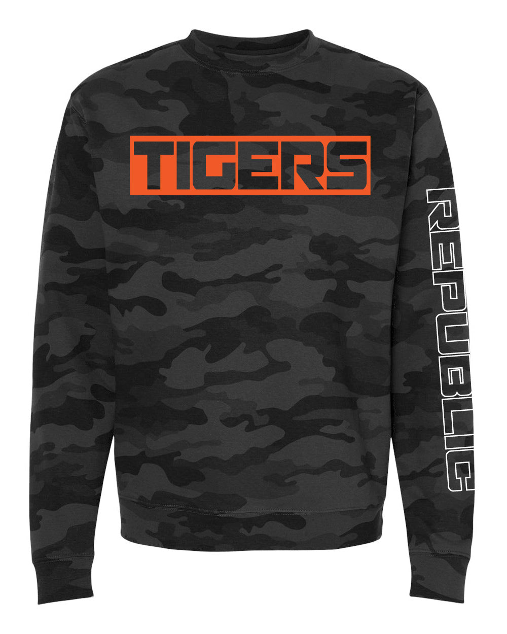 Black Camo Tigers Crew
