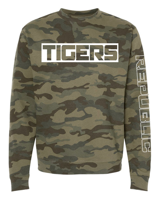 Forest Camo Tigers Crew