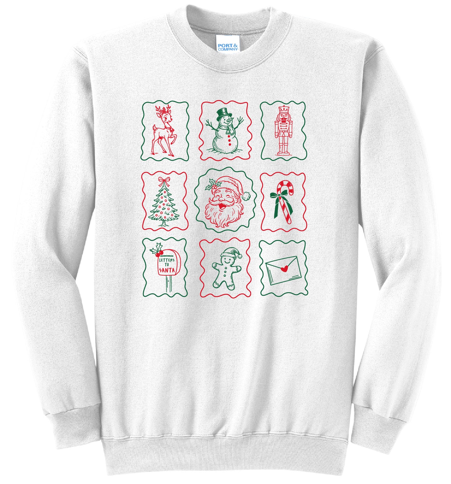 Christmas Stamps Crewneck