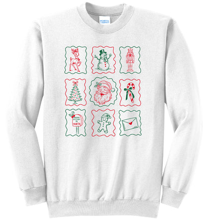 Christmas Stamps Crewneck
