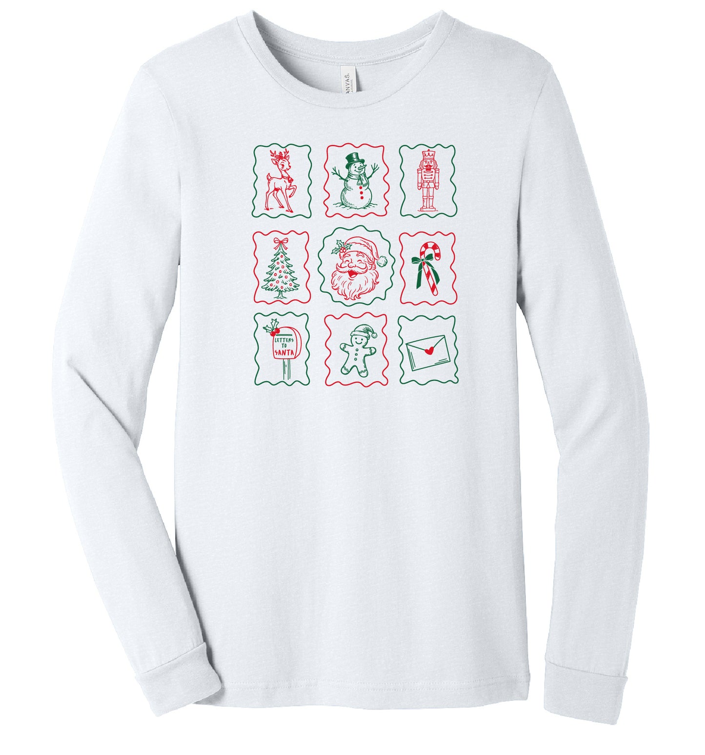 Christmas Stamps Long Sleeve