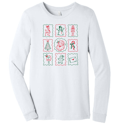 Christmas Stamps Long Sleeve