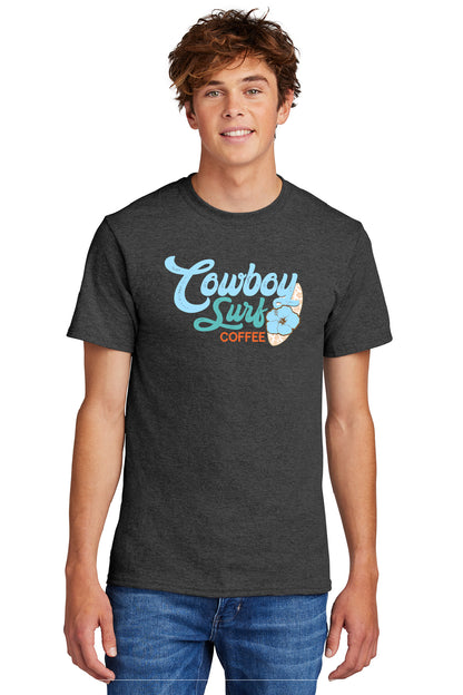 Cowboy Surf Coffee Blue Logo Youth or Adult T-shirts