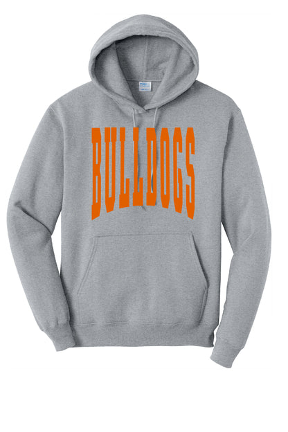 Culver Bulldogs Large Print Hoodie