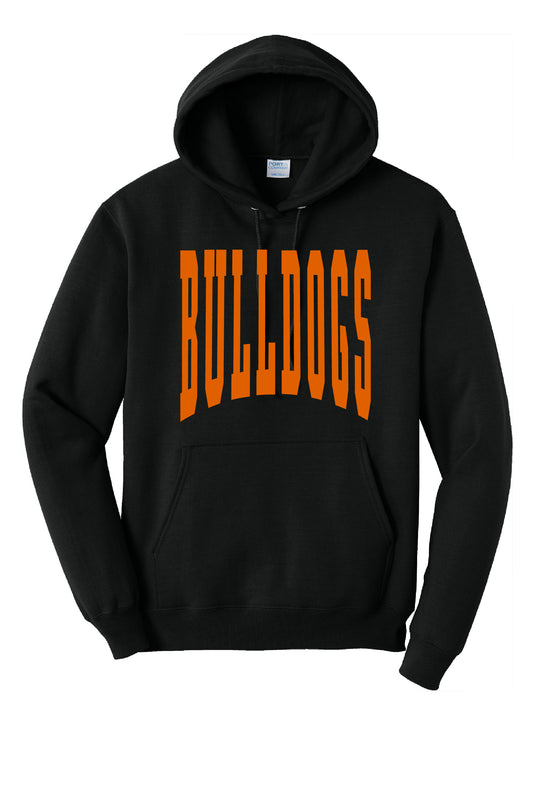 Culver Bulldogs Large Print Hoodie