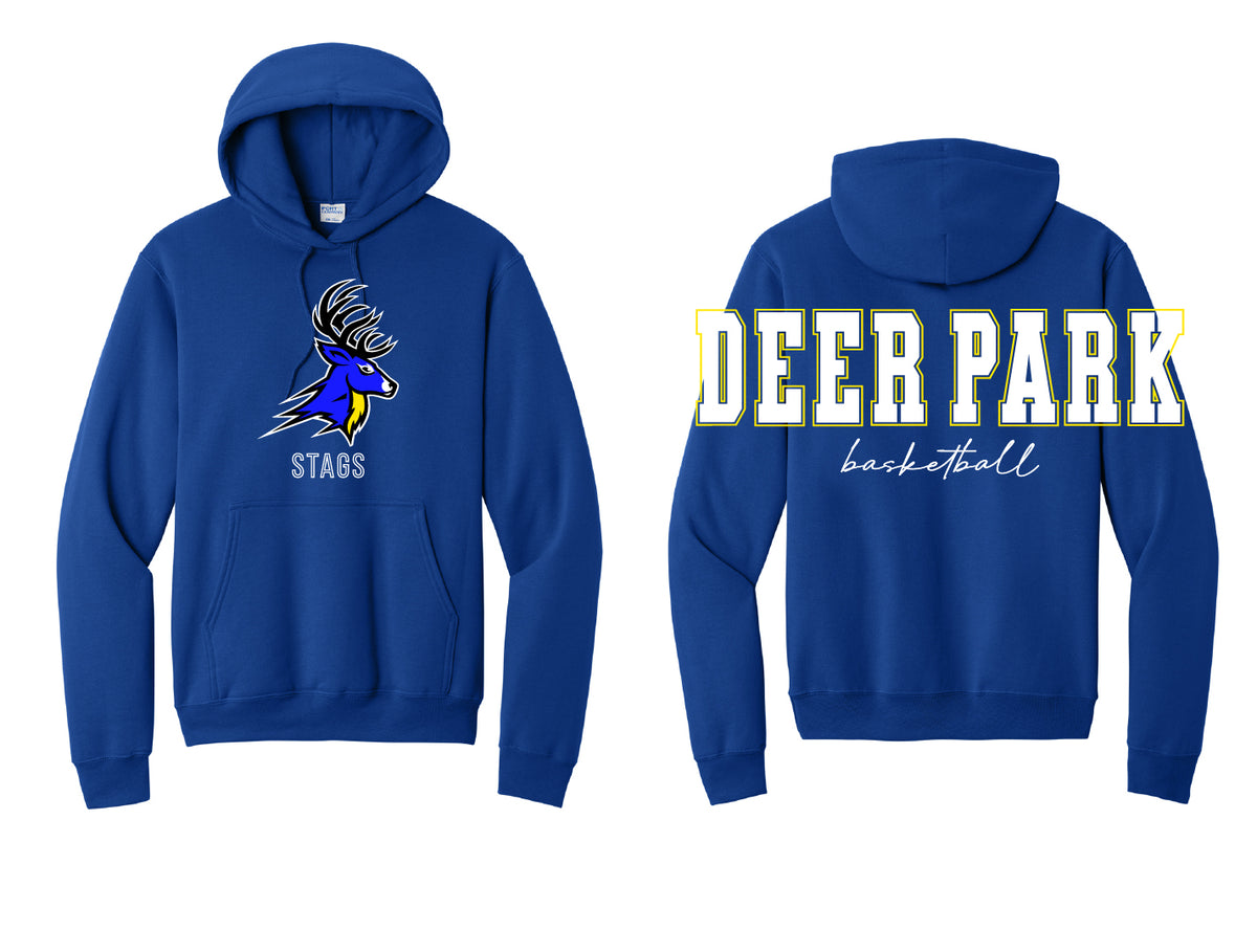 Deer Park Football Oversized Print Hoodie