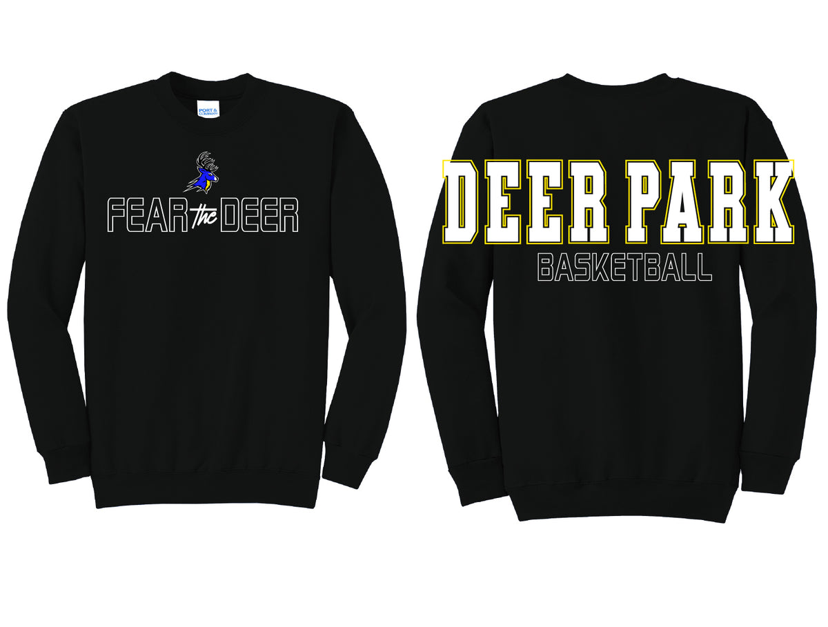 Fear the Deer Oversized Print Crewneck