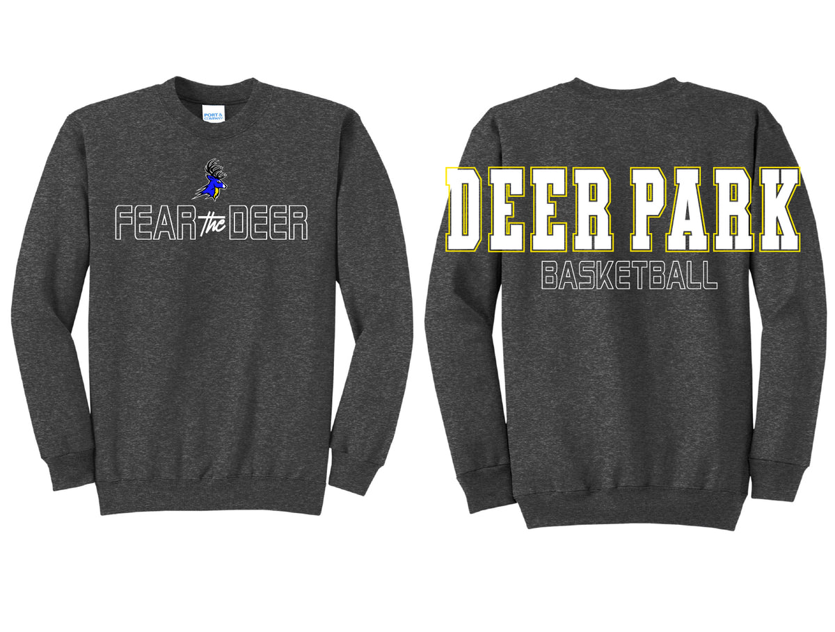 Fear the Deer Oversized Print Crewneck