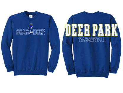 Fear the Deer Oversized Print Crewneck