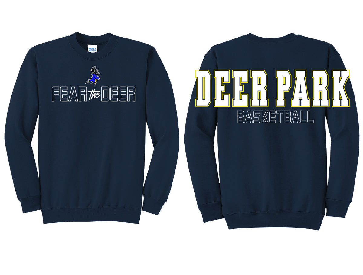 Fear the Deer Oversized Print Crewneck