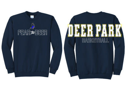Fear the Deer Oversized Print Crewneck