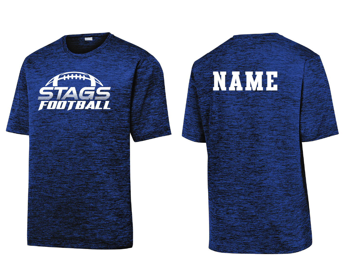 Stag Football Performance Heather Tee