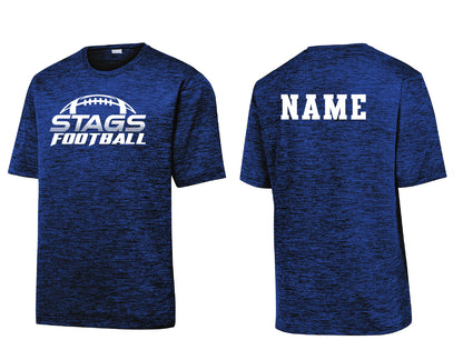 Stag Football Performance Heather Tee