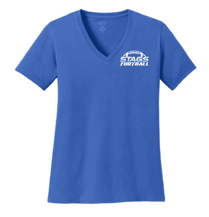 Stag Football Ladies V-Neck T