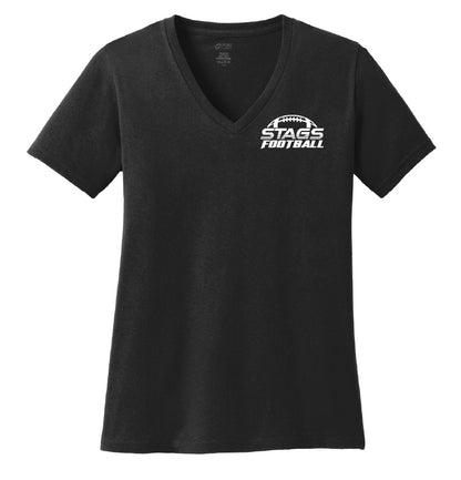Stag Football Ladies V-Neck T