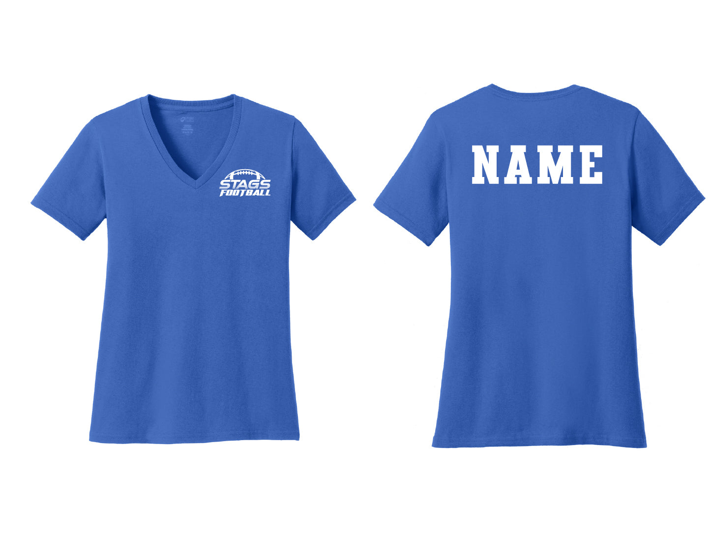 Stag Football Ladies V-Neck T