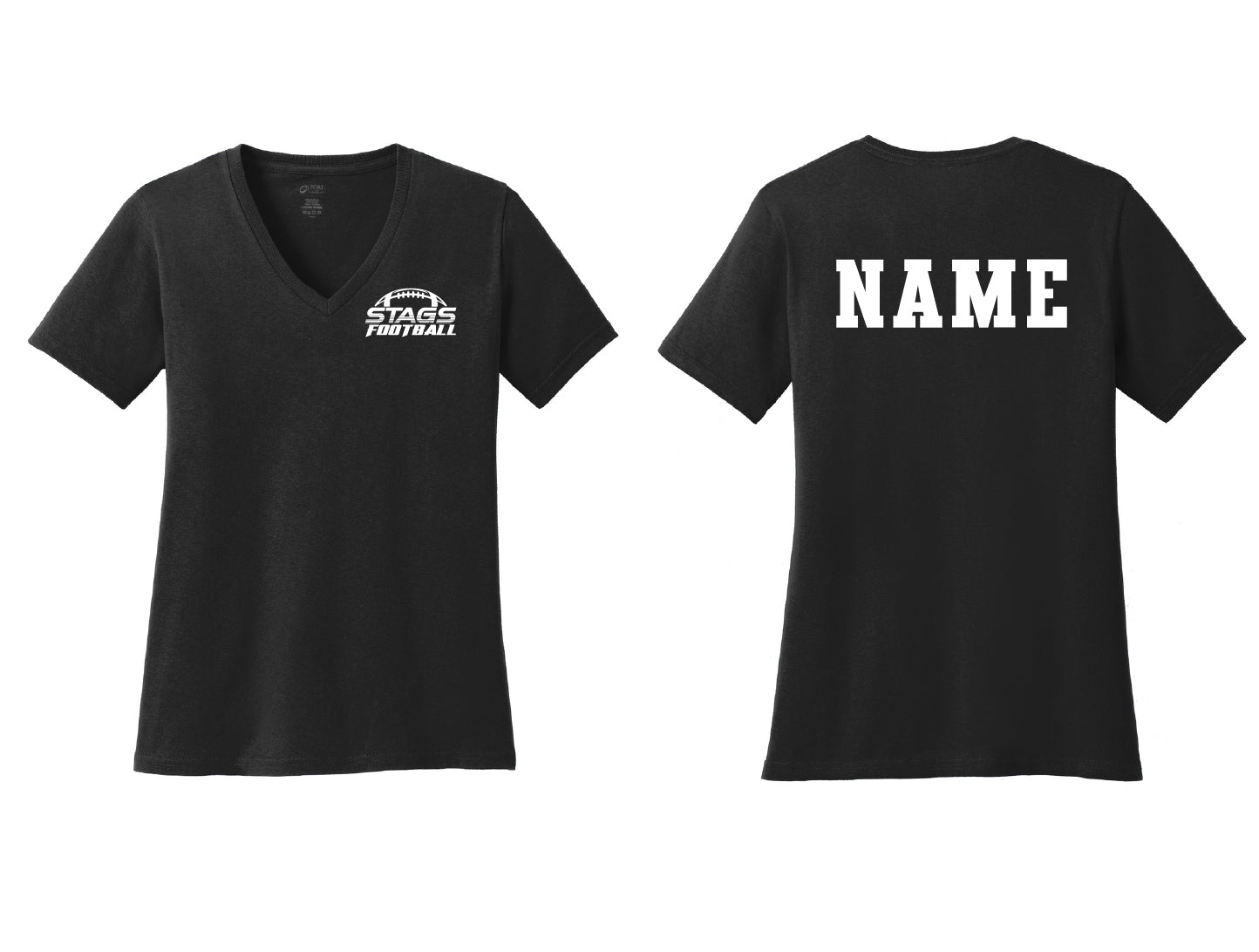 Stag Football Ladies V-Neck T