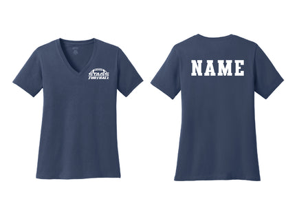 Stag Football Ladies V-Neck T